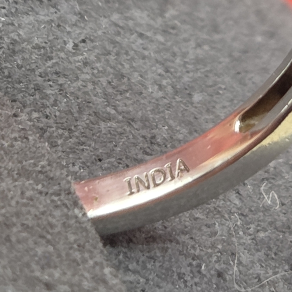 Sterling Silver Opal Ring. Size 9 - image 6